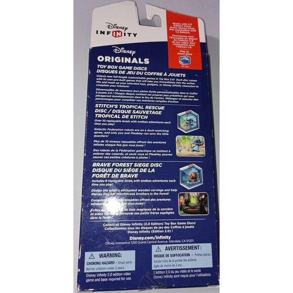 Disney/Infinity 2.0: Originals Toy Box Game Discs Stitch Brave Forest Siege(NIB) - Picture 3 of 3